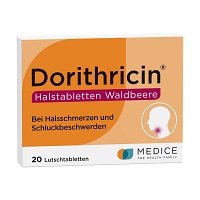 DORITHRICIN Halstabletten Waldbeere - 20St - Halsschmerzen