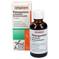 PELARGONIUM-RATIOPHARM Bronchialtropfen - 50ml - Pflanzliche Hustenmittel