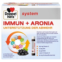 DOPPELHERZ Immun+Aronia system Ampullen - 30St - Zur Abwehrstärkung