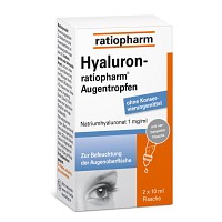 HYALURON-RATIOPHARM Augentropfen - 2X10ml - Gegen trockene Augen