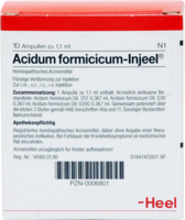 ACIDUM FORMICICUM INJEEL Ampullen - 10St