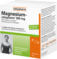 MAGNESIUM RATIOPHARM 300 mg Micro Pell.m.Gran. - 40St - Magnesium