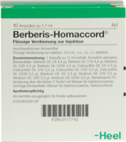 BERBERIS HOMACCORD Ampullen - 10St