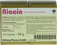 NIACIN KAPSELN - 120St