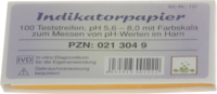 INDIKATORPAPIER Teststreifen - 100St
