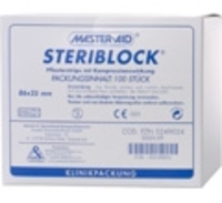 STERIBLOCK DIA 25x86 mm Kompressionspfl.ster.weiß - 100St