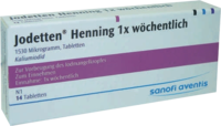 JODETTEN Henning 1x wöchentlich Tabletten - 14St - Iod & Fluor