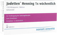 JODETTEN Henning 1x wöchentlich Tabletten - 28St - Iod & Fluor