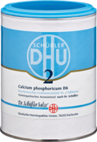 BIOCHEMIE DHU 2 Calcium phosphoricum D 6 Tabletten - 1000St - Dhu Nr. 1 & 2