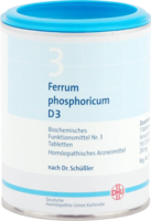 BIOCHEMIE DHU 3 Ferrum phosphoricum D 3 Tabletten - 1000St - Dhu Nr. 3 & 4