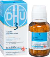 BIOCHEMIE DHU 3 Ferrum phosphoricum D 6 Tabletten - 80St - Dhu Nr. 3 & 4