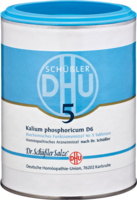 BIOCHEMIE DHU 5 Kalium phosphoricum D 6 Tabletten - 1000St - Dhu Nr. 5 & 6