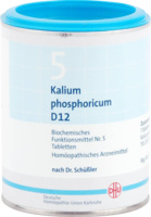 BIOCHEMIE DHU 5 Kalium phosphoricum D 12 Tabletten - 1000St - Dhu Nr. 5 & 6