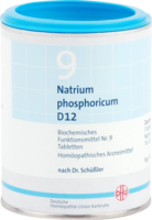 BIOCHEMIE DHU 9 Natrium phosphoricum D 12 Tabl. - 1000St - Dhu Nr. 9 & 10