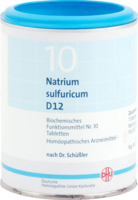 BIOCHEMIE DHU 10 Natrium sulfuricum D 12 Tabletten - 1000St - Dhu Nr. 9 & 10