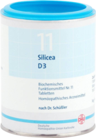 BIOCHEMIE DHU 11 Silicea D 3 Tabletten - 1000St - Dhu Nr. 11 & 12