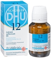 BIOCHEMIE DHU 12 Calcium sulfuricum D 6 Tabletten - 80St - Dhu Nr. 11 & 12