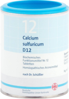 BIOCHEMIE DHU 12 Calcium sulfuricum D 12 Tabletten - 1000St - Dhu Nr. 11 & 12