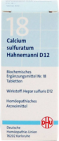BIOCHEMIE DHU 18 Calcium sulfuratum D 12 Tabletten - 80St - Dhu Nr. 13 - 18
