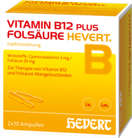 VITAMIN B12 plus Folsäure Hevert á 2 ml Ampullen - 2X10St - Hevert