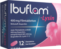 IBUFLAM-Lysin 400 mg Filmtabletten - 12St - Kopfschmerzen und Migräne