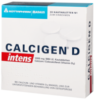CALCIGEN D intens 1000 mg/880 I.E. Kautabletten - 20St - Calcium & Vitamin D3