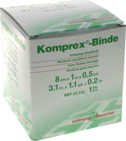 KOMPREX Schaumgummi Binde 8 cmx1 m Stärke 0,5 cm - 1St