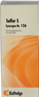 SYNERGON KOMPLEX 156 Sulfur S Tropfen - 20ml