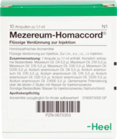 MEZEREUM HOMACCORD Ampullen - 10St