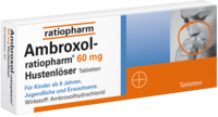 AMBROXOL ratiopharm 60 mg Hustenlöser Tabletten - 100St - Hustenlöser