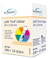 KLINION Soft fine colour Lanzetten 28 G - 210St