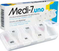 MEDI 7 uno Medikamentendosierer für 7 Tage weiß - 1St