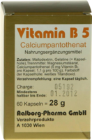 VITAMIN B5 KAPSELN - 60St