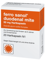 FERRO SANOL duodenal mite 50 mg magensaftr.Hartk. - 20St - Eisen