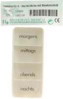 TABLETTENDOSE mo/mi/ab/na m.Blindenschrift - 1St