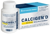 CALCIGEN D Citro 600 mg/400 I.E. Kautabletten - 20St - Calcium & Vitamin D3