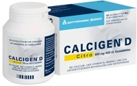 CALCIGEN D Citro 600 mg/400 I.E. Kautabletten - 50St - Calcium & Vitamin D3