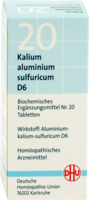 BIOCHEMIE DHU 20 Kalium alum.sulfur.D 6 Tabletten - 80St - Dhu Nr. 19 - 24