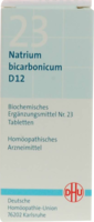 BIOCHEMIE DHU 23 Natrium bicarbonicum D 12 Tabl. - 80St - Dhu Nr. 19 - 24