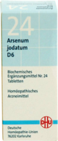 BIOCHEMIE DHU 24 Arsenum jodatum D 6 Tabletten - 80St - Dhu Nr. 19 - 24