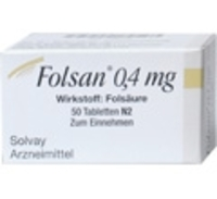 FOLSAN 0,4 mg Tabletten - 50St - Folsäure