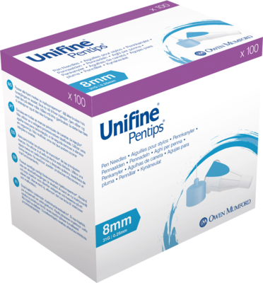 UNIFINE Pentips Kanüle 31 G 8 mm 100 St