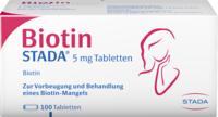 BIOTIN STADA 5 mg Tabletten - 100St - Biotin
