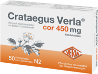 CRATAEGUS VERLA Cor 450 mg Filmtabletten - 50St - Stärkung für das Herz