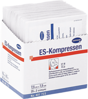 ES-KOMPRESSEN steril 7,5x7,5 cm 8fach - 25X2St - Wundbehandlung