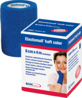 ELASTOMULL haft color 8 cmx20 m Fixierb.blau - 1St