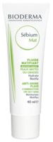 BIODERMA Sebium Mat mattierendes Fluid - 40ml - Unreine Haut