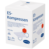 ES-KOMPRESSEN unsteril 10x10 cm 8fach - 100St - Wundbehandlung