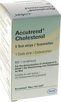 ACCUTREND Cholesterol Teststreifen - 5St - Blutzucker-Teststreifen