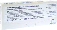 CUPRUM METALLICUM praep.D 30 Ampullen - 8X1ml